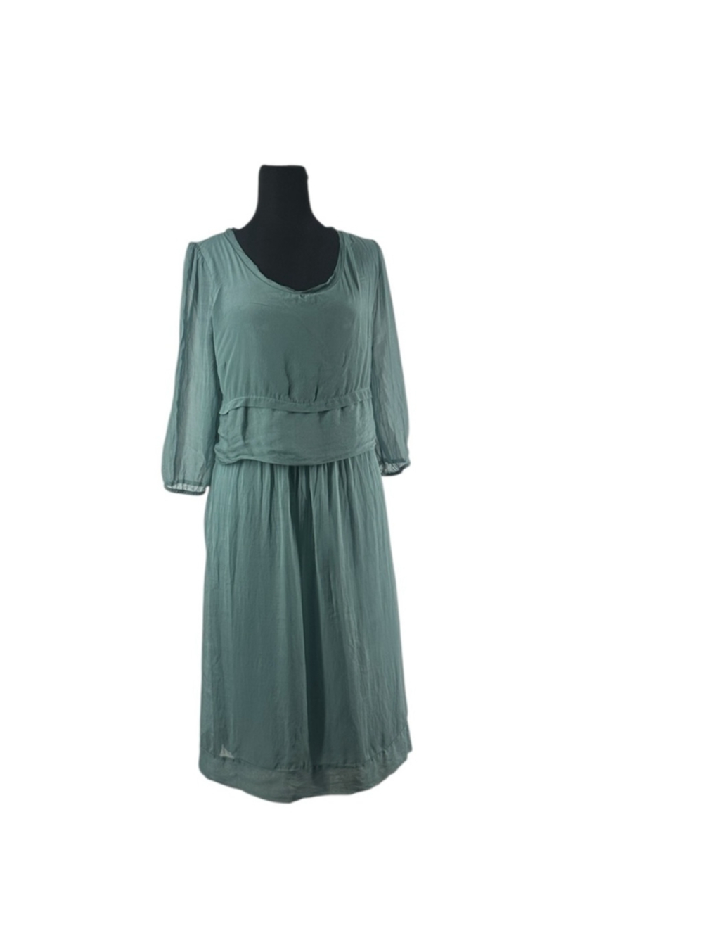 La Fée Maraboutée silk dress layered jersey flowy light weight elegant sz xs